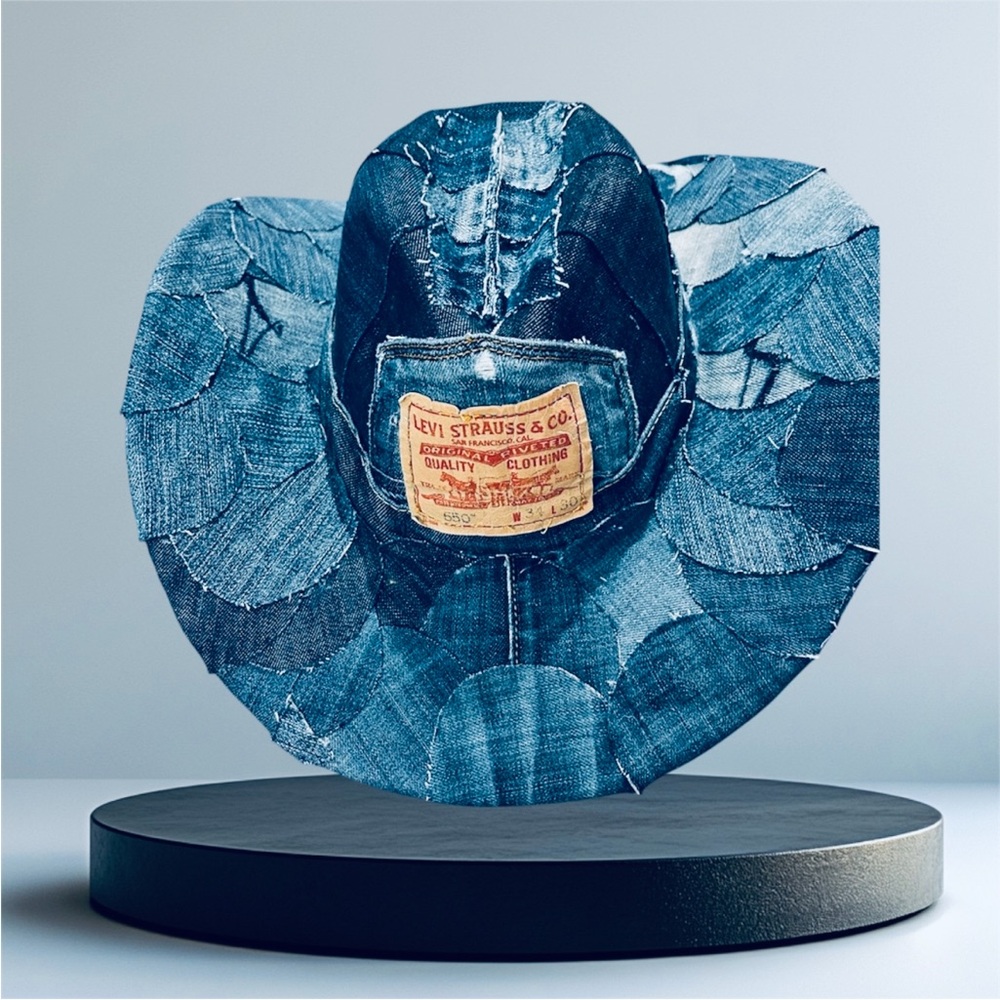 Levi's Denim Cowboy Hat Art
